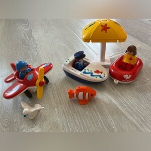 Playmobil 1.2.3 set boats, airplane…